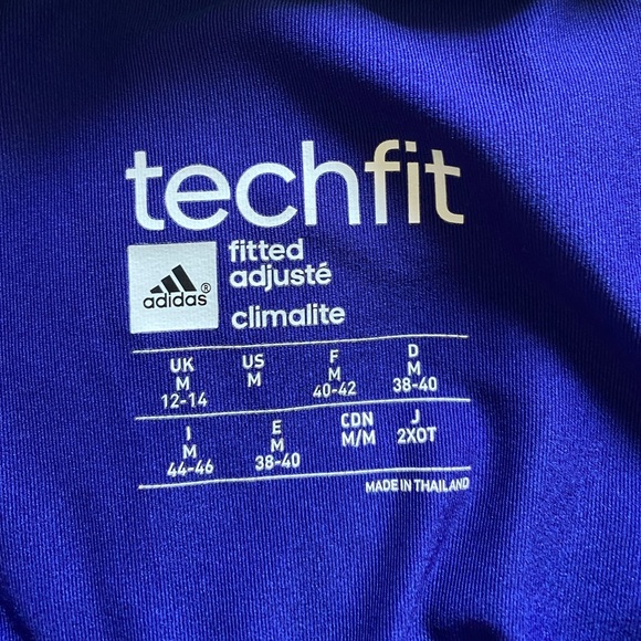 Adidas Medium Purple techfit long sleeve workout top - Picture 2 of 4
